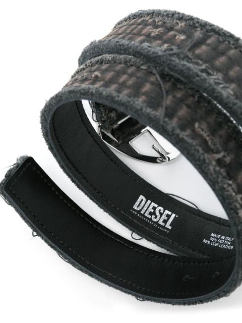 Diesel B-1dr Strass distressed belt - Black - zdjęcie produktu nr 2