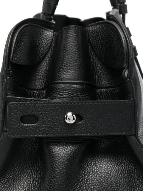 Casadei embossed-logo leather tote bag - Black
