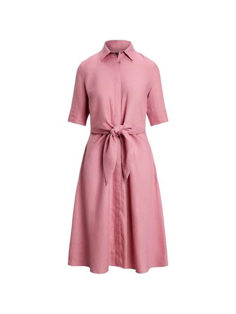Lauren Ralph Lauren linen midi shirt dress - Pink - zdjęcie produktu nr 1
