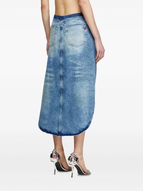 Diesel frayed skirt - Blue