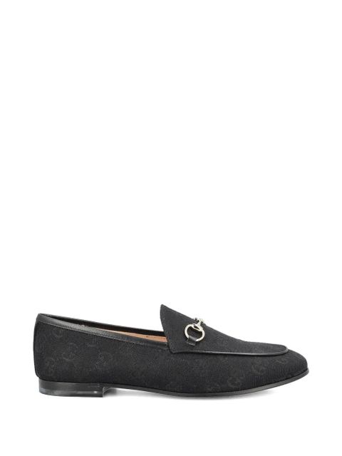 Gucci Jordaan horsebit gg supreme loafers - Black - zdjęcie produktu nr 1