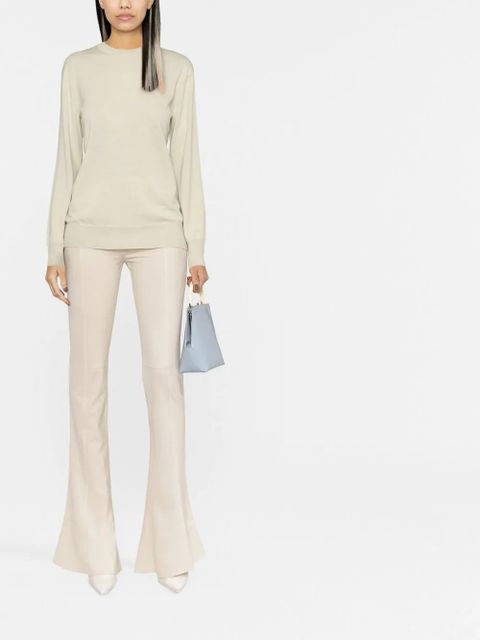 Jil Sander crew-neck wool jumper - Green - zdjęcie produktu nr 2