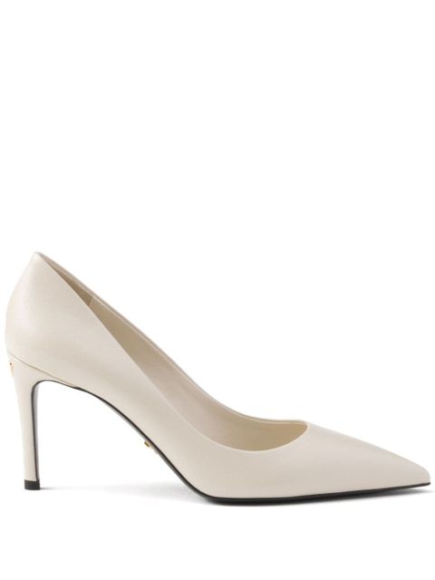Prada 85mm Saffiano leather pumps - Neutrals - zdjęcie produktu nr 1