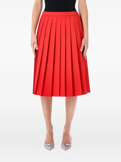 Prada pleated midi skirt - Red - zdjęcie produktu nr 1