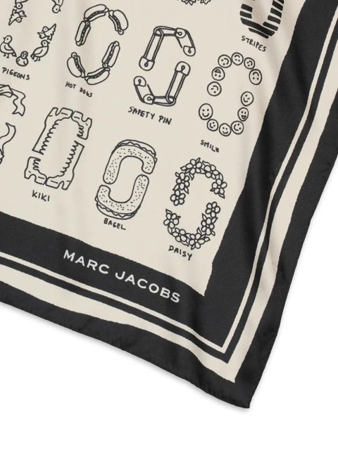 Marc Jacobs print-detail scarf - Neutrals - zdjęcie produktu nr 2