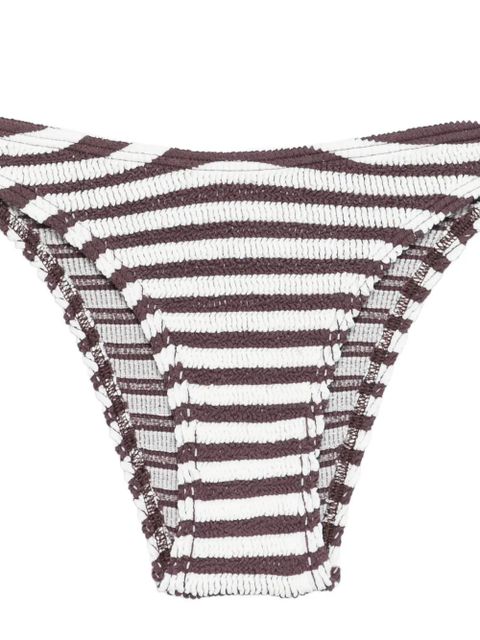 Bond-eye striped bikini bottoms - Brown