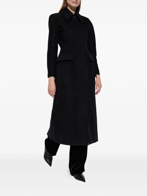 Alexander McQueen corset-detail coat - Black