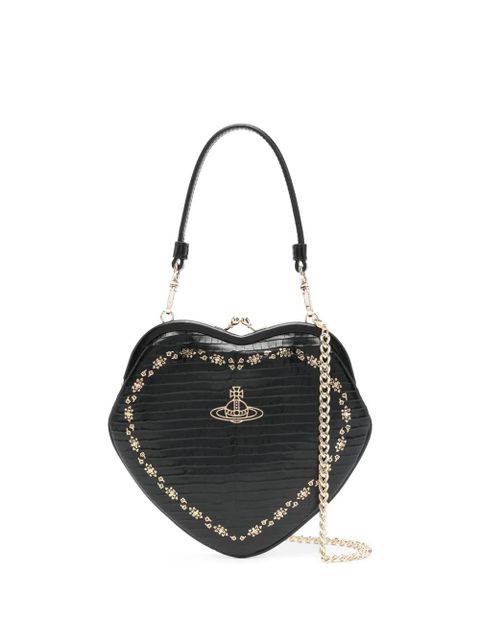 Vivienne Westwood mini Belle Heart Frame embellished bag - Black - zdjęcie produktu nr 1