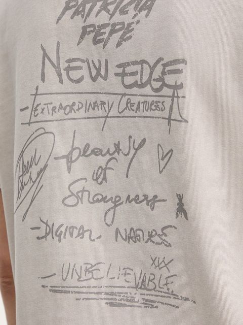 Patrizia Pepe t-shirt bawełniany damski kolor beżowy 8M1714 J128