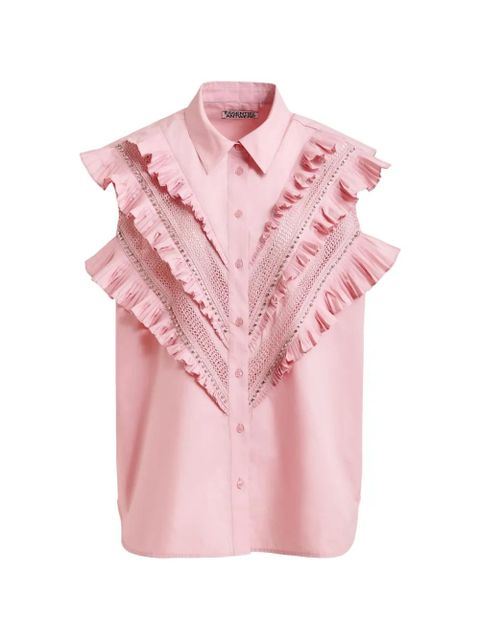 Essentiel Antwerp Jeandarlene ruffled shirt - Pink - zdjęcie produktu nr 1