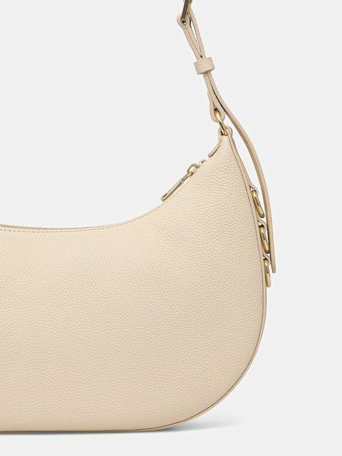 Patrizia Pepe torebka skórzana kolor beżowy 8B0311 L001