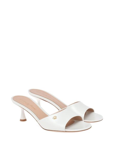 Gianvito Rossi 55mm Ascent mules - White - zdjęcie produktu nr 2