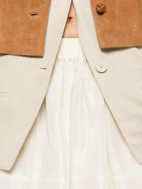 Simone Rocha petal-hem mini skirt - Neutrals