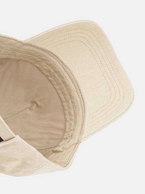 Karl Lagerfeld Jeans czapka z daszkiem bawełniana kolor beżowy z nadrukiem A1W33002