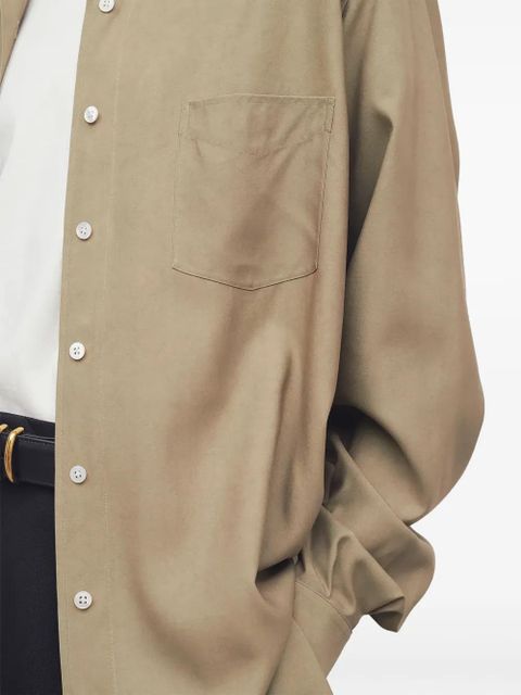 The Row silk shirt - Neutrals