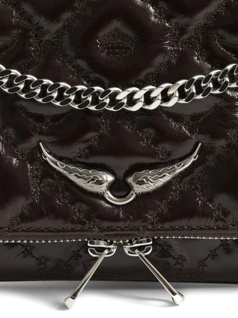 Zadig&Voltaire Rock II Vintage quilted-effect satchel bag - Brown - zdjęcie produktu nr 2