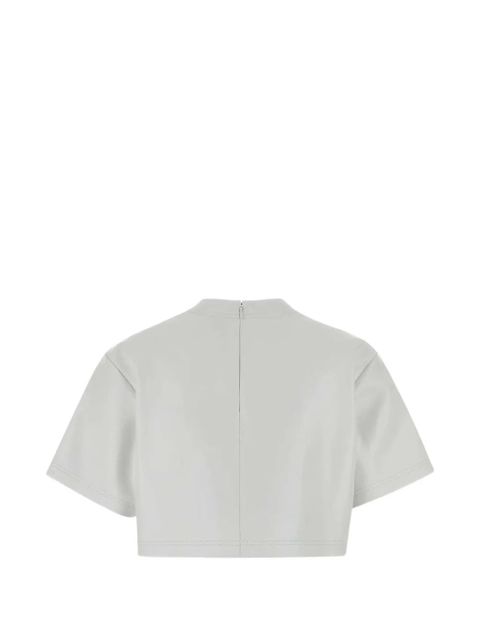 Balenciaga leather crop top - Grey - zdjęcie produktu nr 2