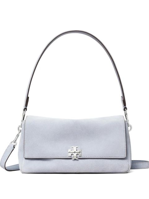 Tory Burch small Charlie suede shoulder bag - Blue - zdjęcie produktu nr 1