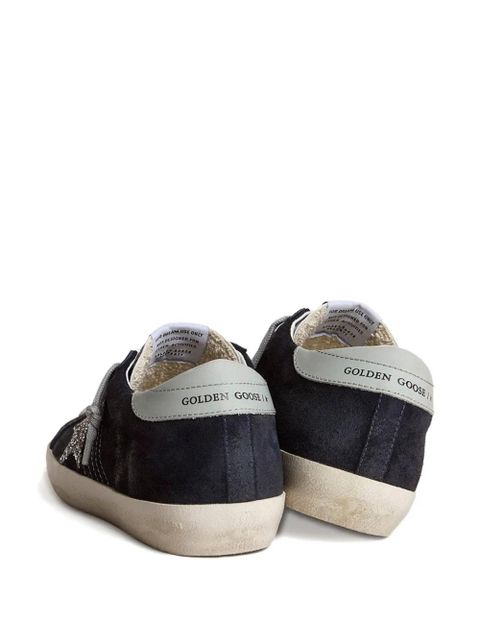 Golden Goose Super-Star glitter-detail sneakers - Blue