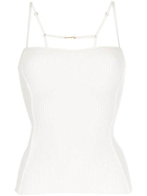 Jacquemus Sierra ribbed-knit top - White - zdjęcie produktu nr 1