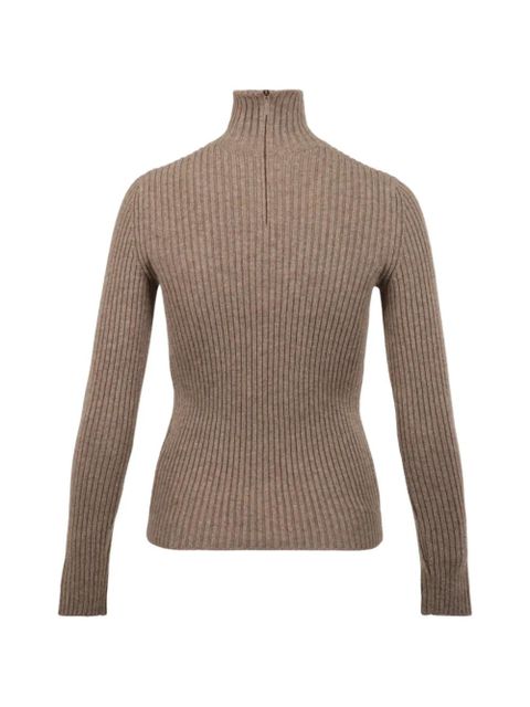 Max Mara Aral1234 ribbed turtleneck sweater - Neutrals - zdjęcie produktu nr 1