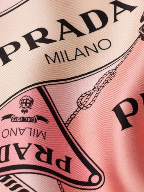 Prada all-over print scarf - Pink