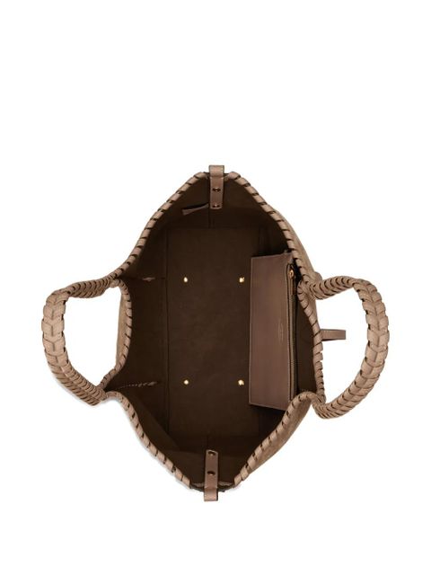 Tod's braided pendant shopping tote bag - Neutrals