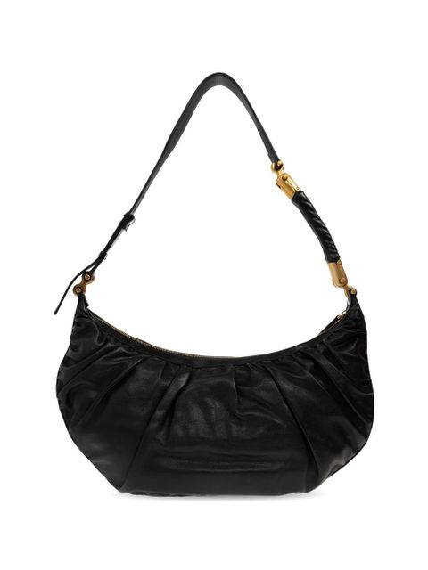 Balmain Ébène gathered shoulder bag - Black