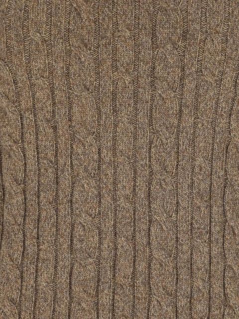 Loro Piana Treccia cable-knit sweater - Brown - zdjęcie produktu nr 2