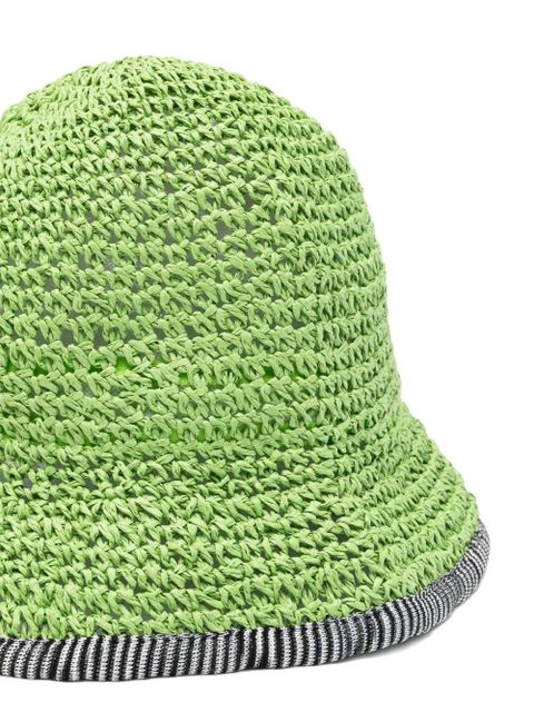 Missoni striped trim bucket hat - Green