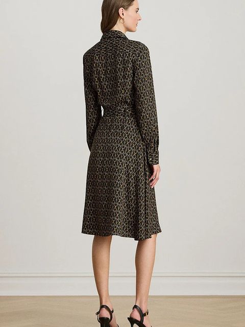 Lauren Ralph Lauren sukienka kolor czarny midi rozkloszowana 200979912 - zdjęcie produktu nr 2