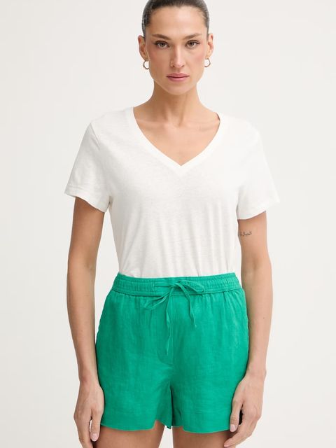 Tommy Hilfiger T-shirt damski z lnem - zdjęcie produktu nr 1