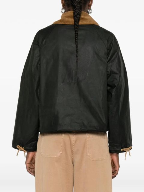 Barbour Marron patch-pocket zip-fastening jacket - Green