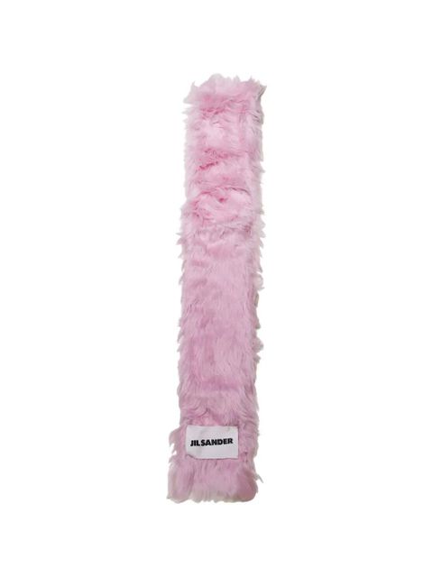 Jil Sander faux fur scarf - Pink - zdjęcie produktu nr 1