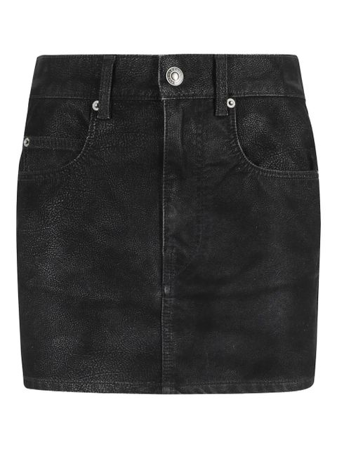 MARANT ÉTOILE logo-patch mini skirt - Black - zdjęcie produktu nr 1