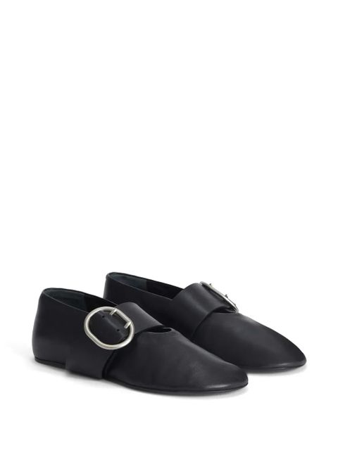 Jil Sander leather ballerina shoes - Black - zdjęcie produktu nr 2