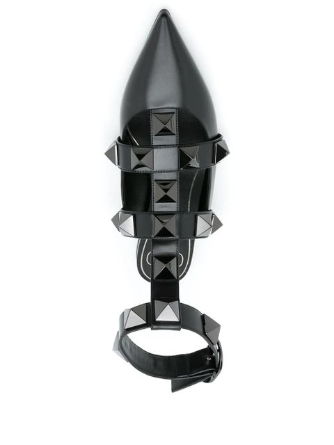 Valentino Garavani Roman Stud flat pumps - Black - zdjęcie produktu nr 1