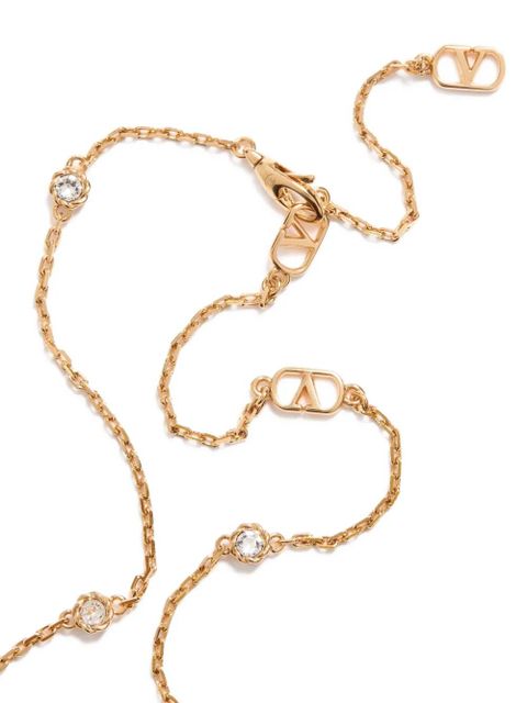Valentino Garavani Cherryfic crystal-embellished necklace - Gold