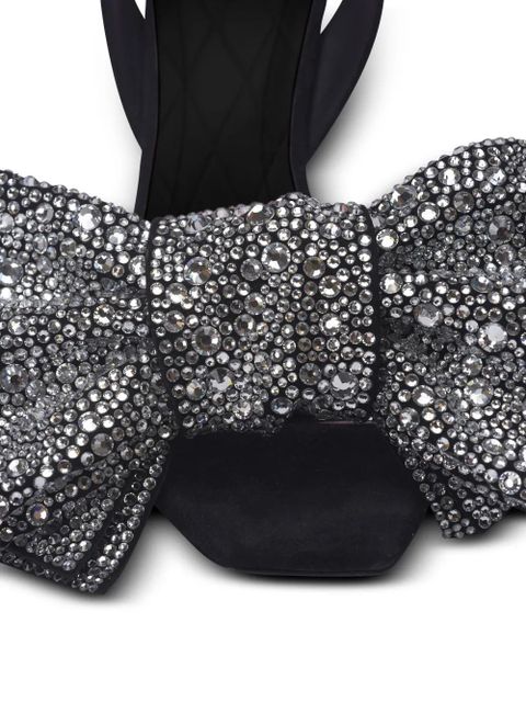 Balmain 95mm Ruby rhinestone-embellished sandals - Black