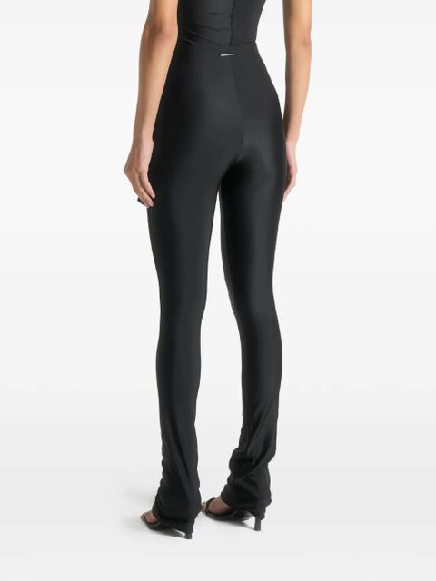 Manière De Voir gathered hardware-detail leggings - Black