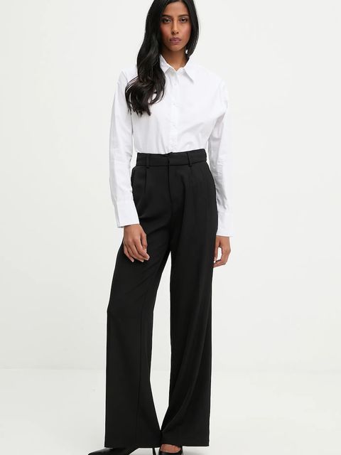 Answear.LAB koszula bawełniana damska kolor biały regular z kołnierzykiem klasycznym