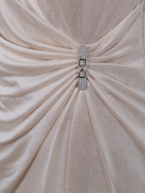 Lauren Ralph Lauren ruched embellished dress - Neutrals