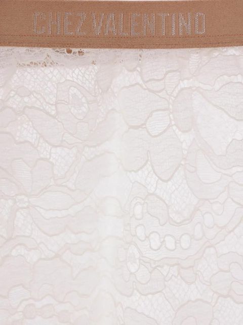 Valentino Garavani logo-waistband tights - Neutrals