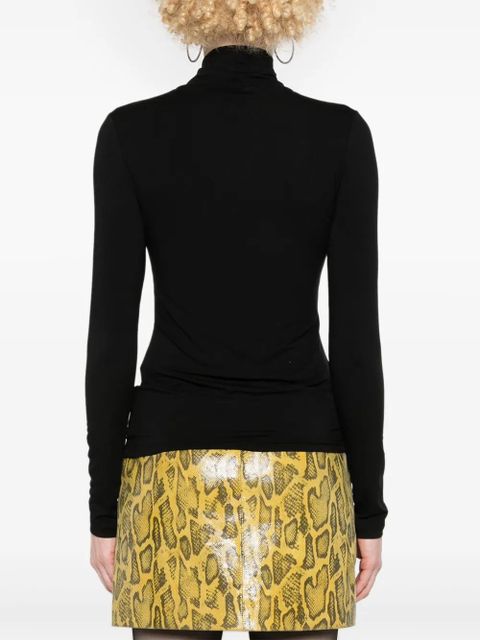 Maje roll-neck top - Black