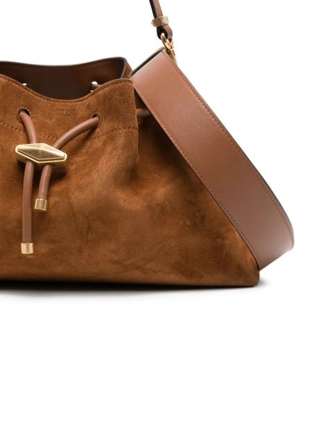 Jimmy Choo Bon Bon suede bucket bag - Brown