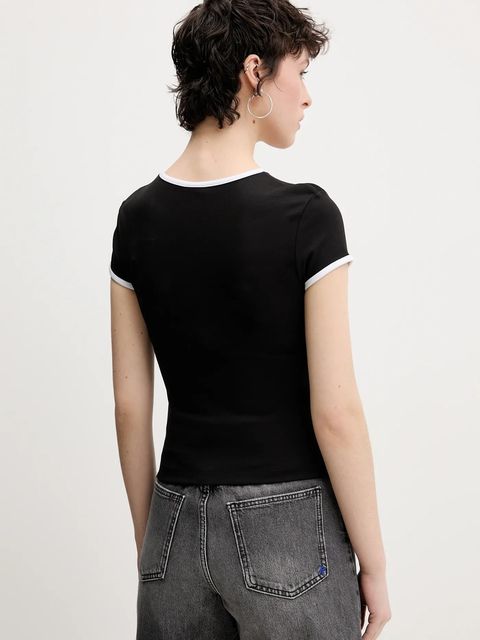 Karl Lagerfeld Jeans t-shirt damski kolor czarny A2W17098