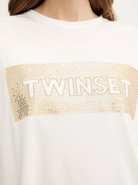 Twinset t-shirt damski kolor beżowy 261LB2SAA