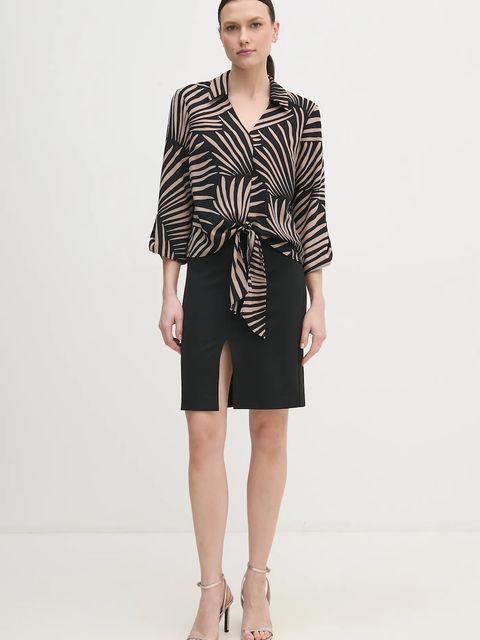 Joseph Ribkoff bluzka damska kolor czarny wzorzysta 251083