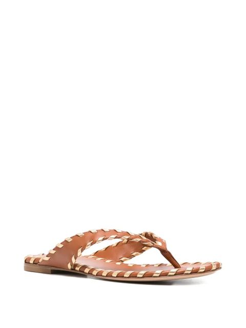 Gianvito Rossi woven leather sandals - Brown - zdjęcie produktu nr 2