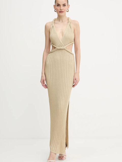 Guess sukienka VANYA kolor zielony maxi dopasowana W5YK0O Z0210 - zdjęcie produktu nr 1